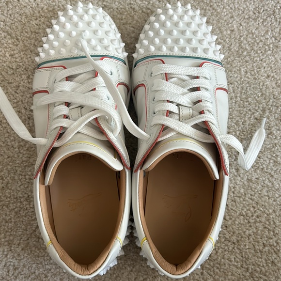 Christian Louboutin Vieira 2 spiked blanco/multi sneakers - Picture 5 of 14